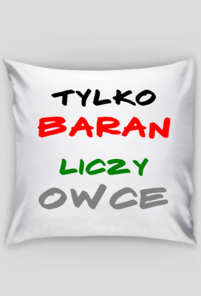 poszewka na poduszkę "tylko baran"