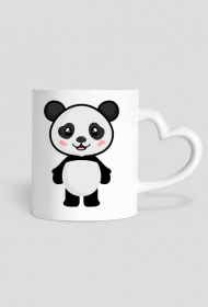 Kubek serce - Panda
