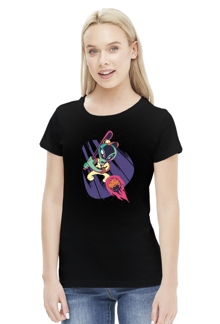 kosmita grający w baseball