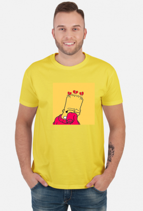 męski t-shirt Bart Simpson