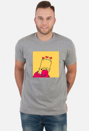 męski t-shirt Bart Simpson