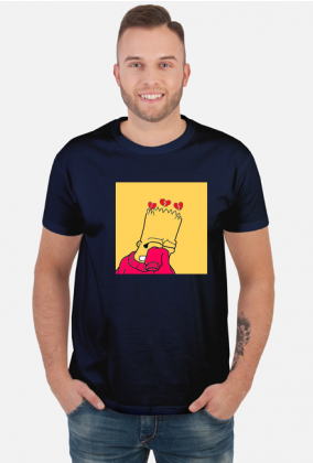 męski t-shirt Bart Simpson