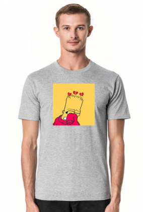 męski t-shirt Bart Simpson