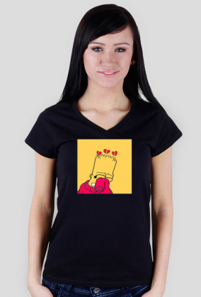 damski t-shirt Bart Simpson