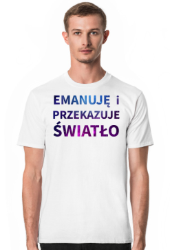 Emanuje i przekazuje światło