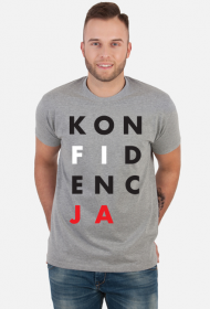 Koszulka szara KONFIDENCJA (Konstytucja parodia). Zobacz też inne wzory!