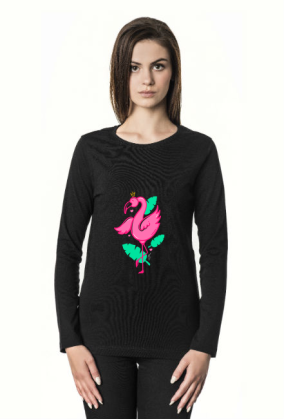 Bluzka na długi rękaw - Flamingo