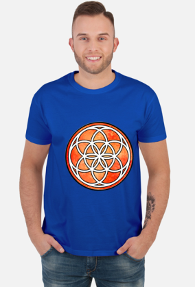 Koszulka Męska ze Znakiem Sakralnej Geometrii "Seed of Life"