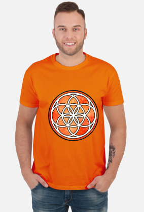 Koszulka Męska ze Znakiem Sakralnej Geometrii "Seed of Life"