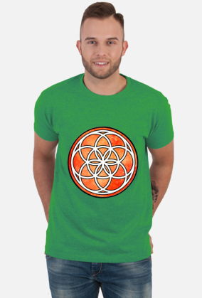 Koszulka Męska ze Znakiem Sakralnej Geometrii "Seed of Life"