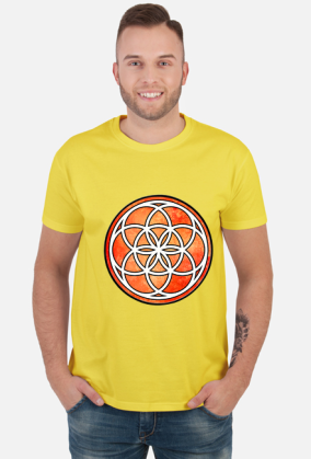 Koszulka Męska ze Znakiem Sakralnej Geometrii "Seed of Life"