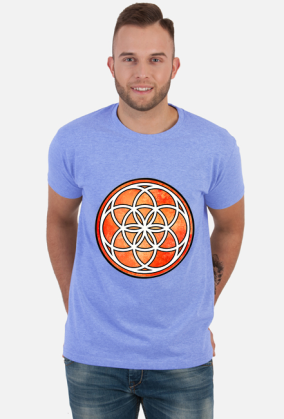 Koszulka Męska ze Znakiem Sakralnej Geometrii "Seed of Life"