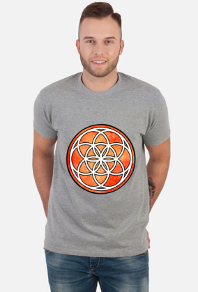 Koszulka Męska ze Znakiem Sakralnej Geometrii "Seed of Life"