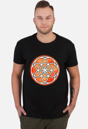 Koszulka Męska ze Znakiem Sakralnej Geometrii "Seed of Life"