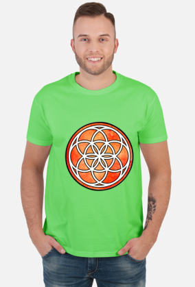 Koszulka Męska ze Znakiem Sakralnej Geometrii "Seed of Life"