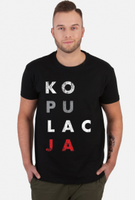 Nowość! Koszulka czarna KOPULACJA Grunge (Konstytucja parodia). Zobacz też inne wzory!