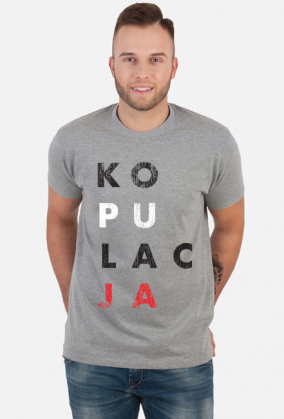 Nowość! Koszulka szara KOPULACJA Grunge (Konstytucja parodia). Zobacz też inne wzory!