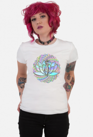 Koszulka Damska Medytacja Kwiat Lotosu DNA Motyw