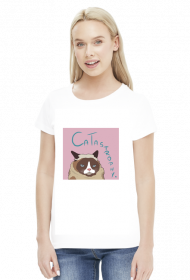 Grumpy Cat Women T-Shirt (pink)