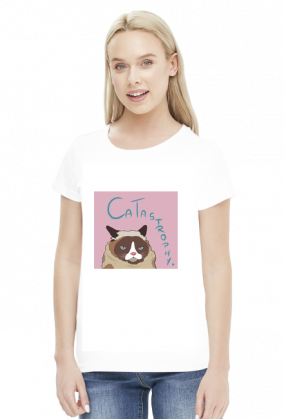 Grumpy Cat Women T-Shirt (pink)