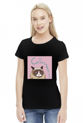 Grumpy Cat Women T-Shirt (pink)