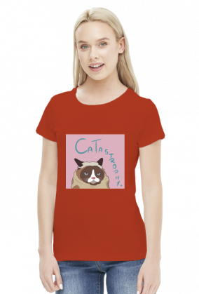 Grumpy Cat Women T-Shirt (pink)