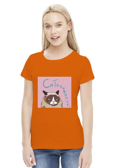 Grumpy Cat Women T-Shirt (pink)