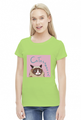 Grumpy Cat Women T-Shirt (pink)