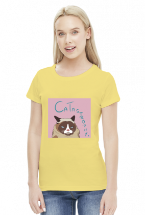 Grumpy Cat Women T-Shirt (pink)