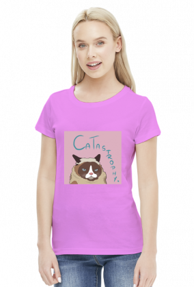 Grumpy Cat Women T-Shirt (pink)