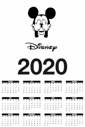 KALENDARZ 2020! DISNEY MYSZKA MIKI! IDEALNY PREZENT NA KAŻDĄ OKAZJĘ!