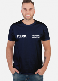 Koszulka Granatowa POLICJA | RATOWNIK MEDYCZNY