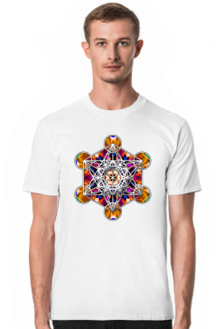 Koszulka Męska Sakralna Geometria Metatron Psychedelic