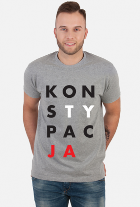 Koszulka szara KONSTYPACJA (Konstytucja parodia). Zobacz też inne wzory!
