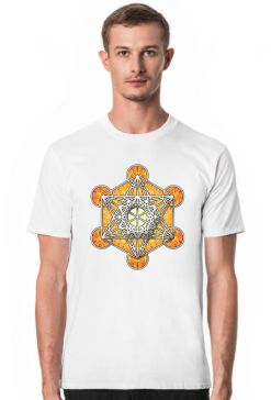 Koszulka Męska Metatron Pomarańczowy Bliss