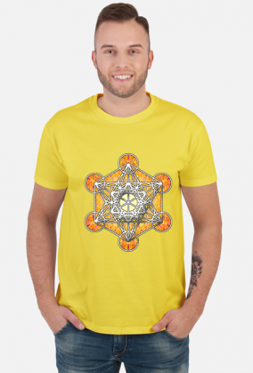Koszulka Męska Metatron Pomarańczowy Bliss