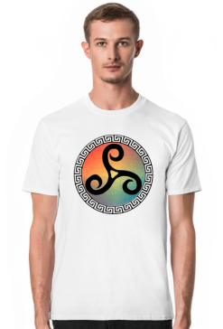 Koszulka Męska Triskelion Kolorowy