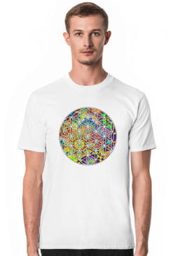 Koszulka Męska Flower of Life w Kwiaty