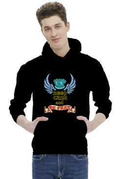 Bluza Męska z Kapturem Keep Calm and Be Free