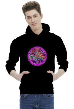 Bluza Męska z Kapturem Merkabah i Seed of Life