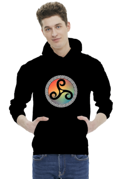 Bluza Męska z Kapturem Triskelion