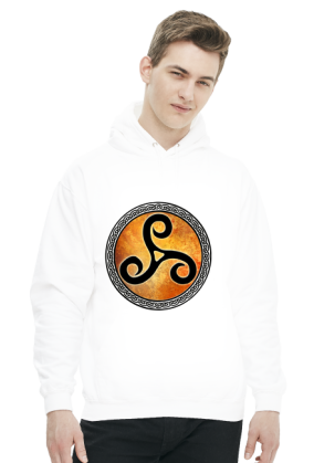 Bluza Męska z Kapturem Triskelion