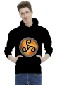 Bluza Męska z Kapturem Triskelion