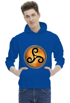 Bluza Męska z Kapturem Triskelion