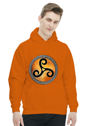 Bluza Męska z Kapturem Triskelion