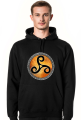 Bluza Męska z Kapturem Triskelion