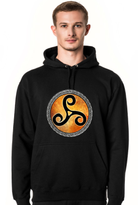 Bluza Męska z Kapturem Triskelion