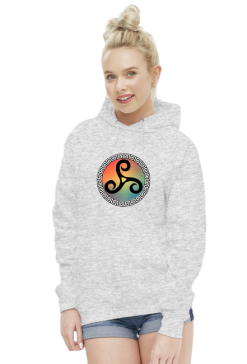 Bluza Damska z Kapturem Triskelion