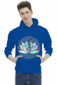 Bluza Męska z Kapturem Kwiat Lotosu Medytacja DNA