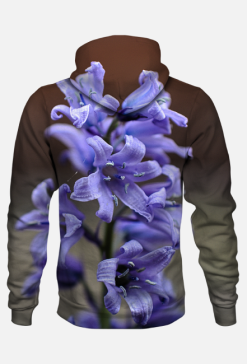 Bluza z nadrukiem kwiaty fiolet